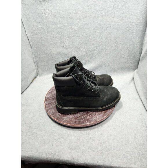 Timberland Mens 6-Inch Waterproof Premium Leather Boots Size 6 Black - Picture 4 of 10